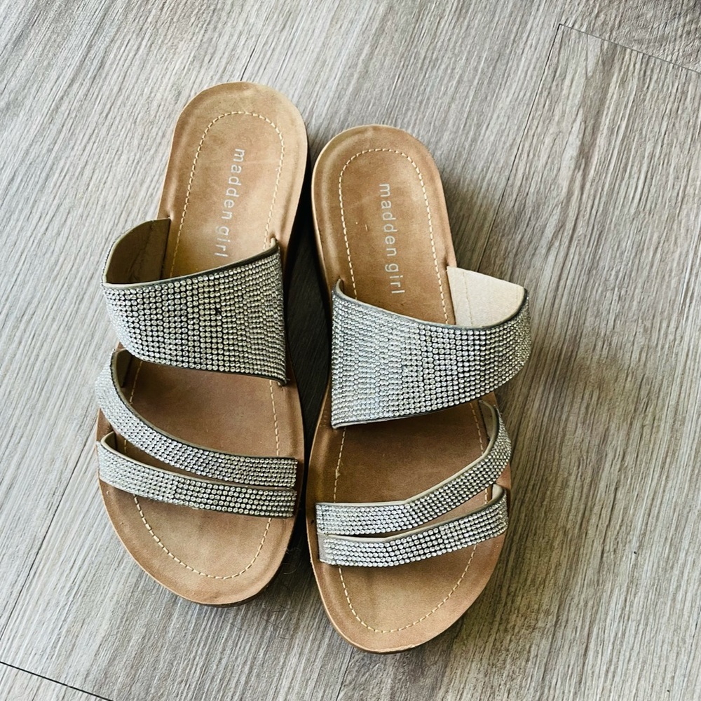 Madden Girl Rhinestone Sandals